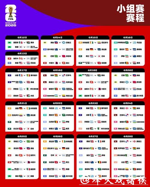 2026世界杯滚球:最新赛程安排抢先看 2026世界杯滚球:最新赛程安排抢先看